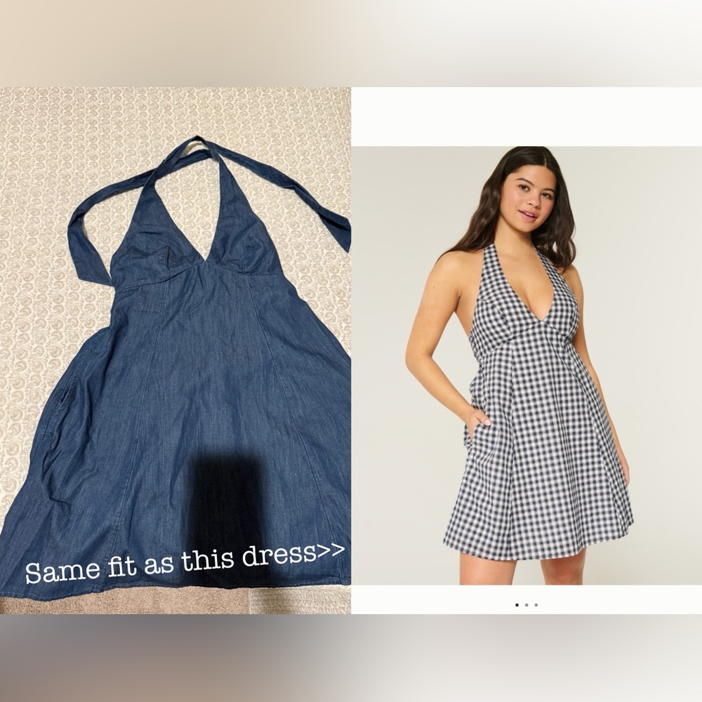 Hollister Backless Halter Dress